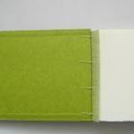 Guest Book in Green Linen -..