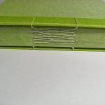 Guest Book in Green Linen -..