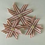 Vintage Red Flowers Stars, ..