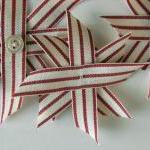 Vintage Red Flowers Stars, ..