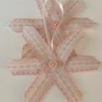 Vintage Pink Ticking Ribbon..
