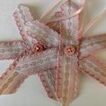 Vintage Pink Ticking Ribbon..