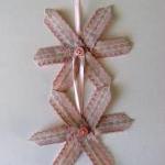 Vintage Pink Ticking Ribbon..
