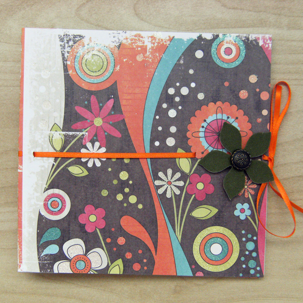 Funky Nonsense Bright Mini Scrapbook 6x6 ins, in Warm Colors